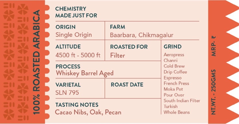 Whiskey Barrel Aged by The Caffeine Baar