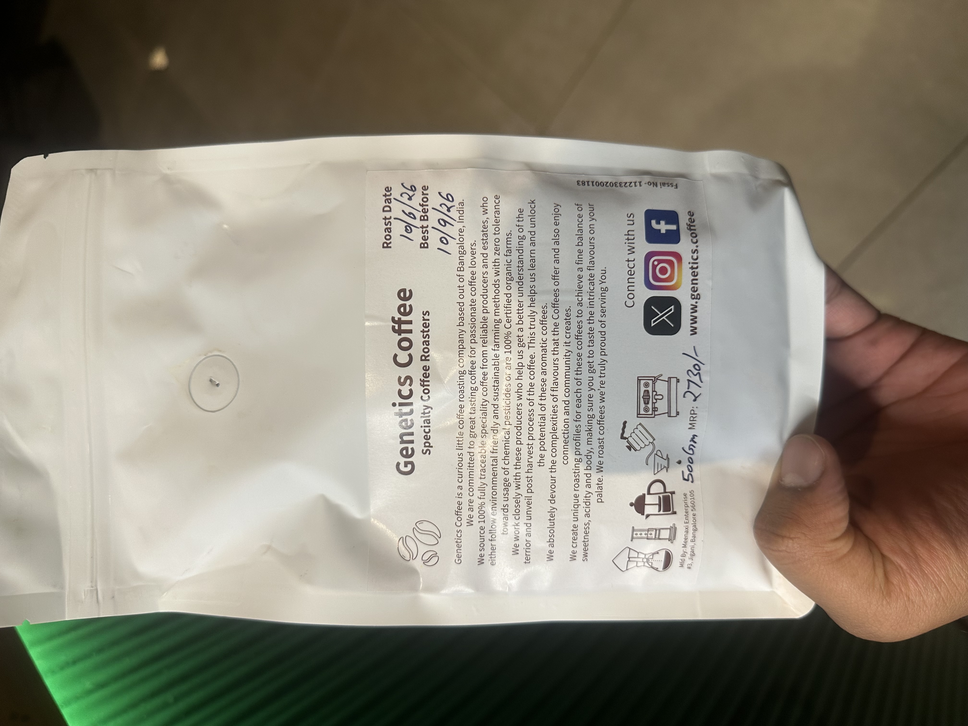Flores Blancas by Genetics Coffee (Koffie Genetics)