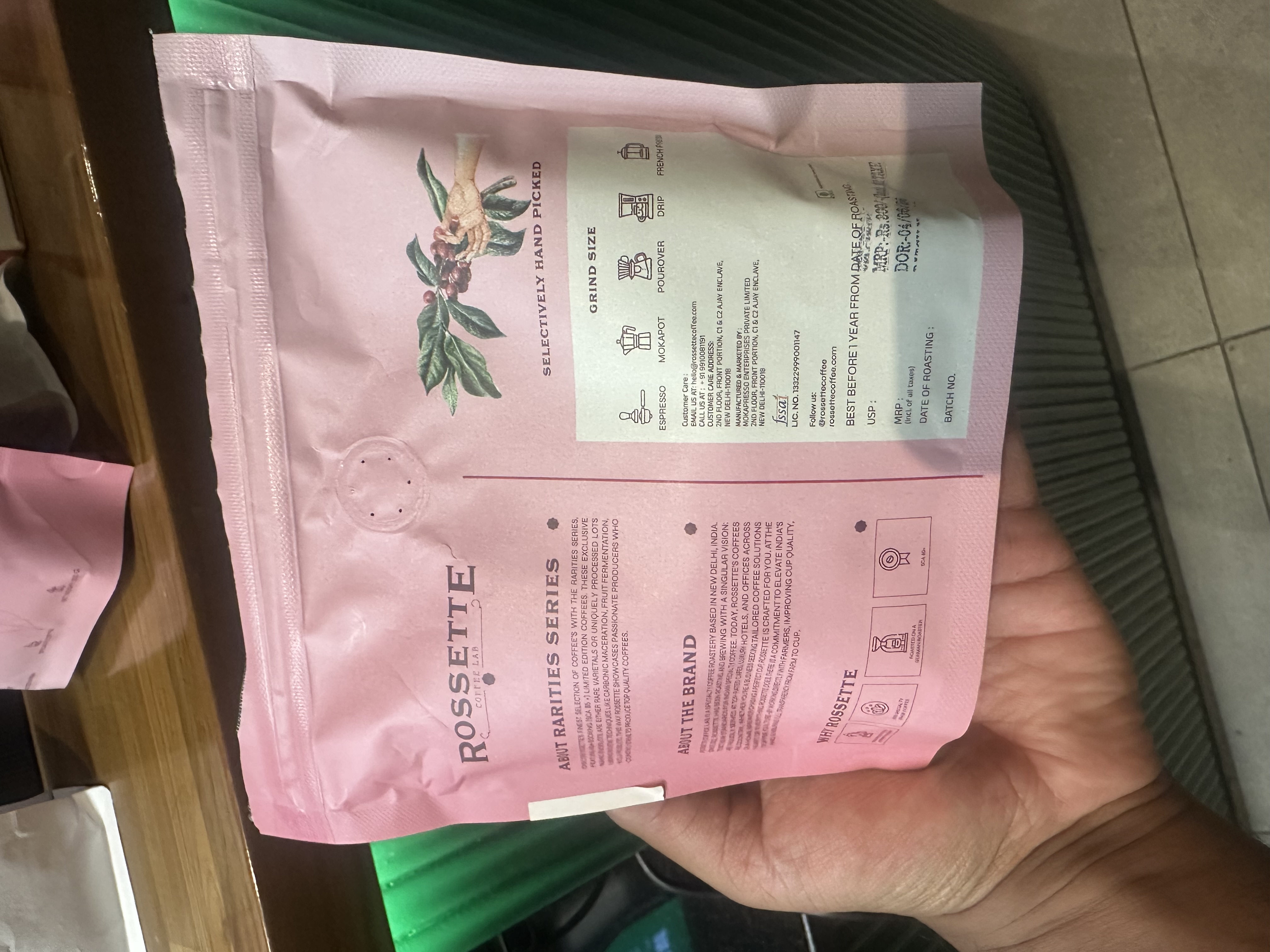 Longleng Washed Peaberry by Rossette Coffee