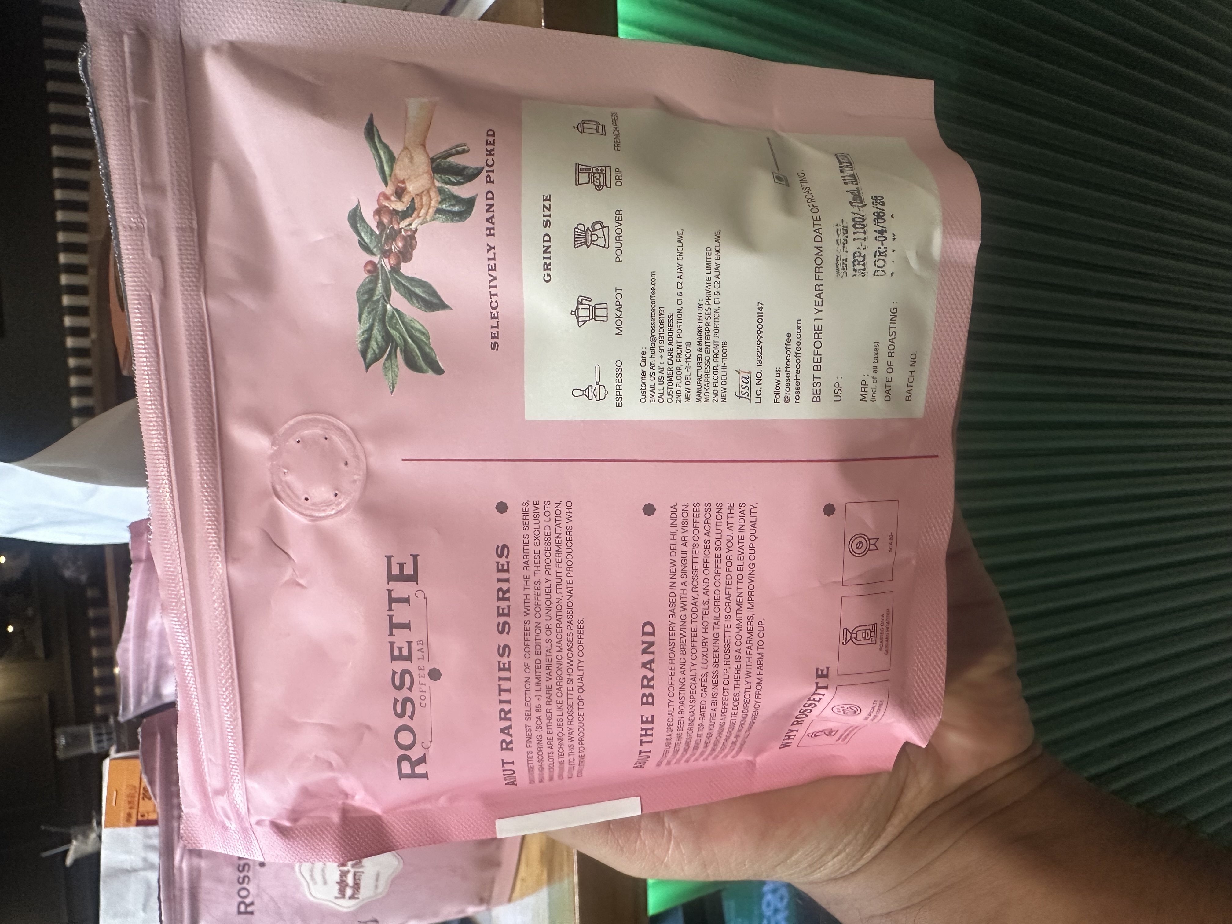 Mossto Naturals Peaberry by Rossette Coffee