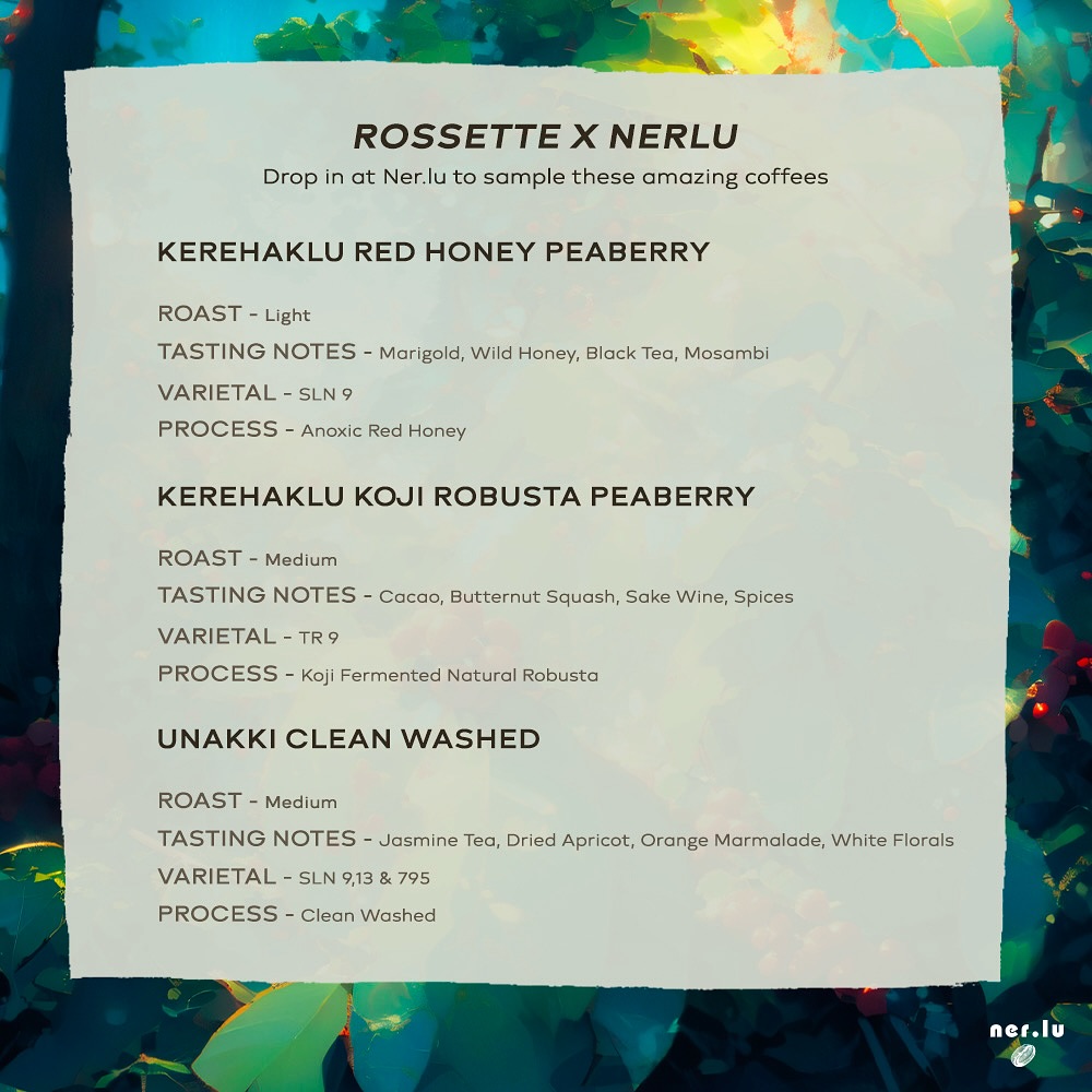 Menu photo from Rossette Coffee Lab (2024)